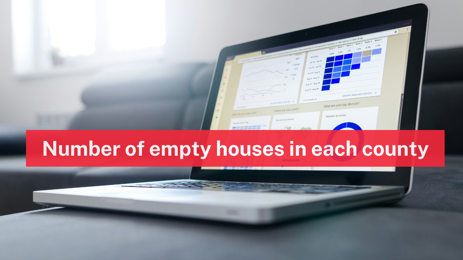 Number of empty houses in each county